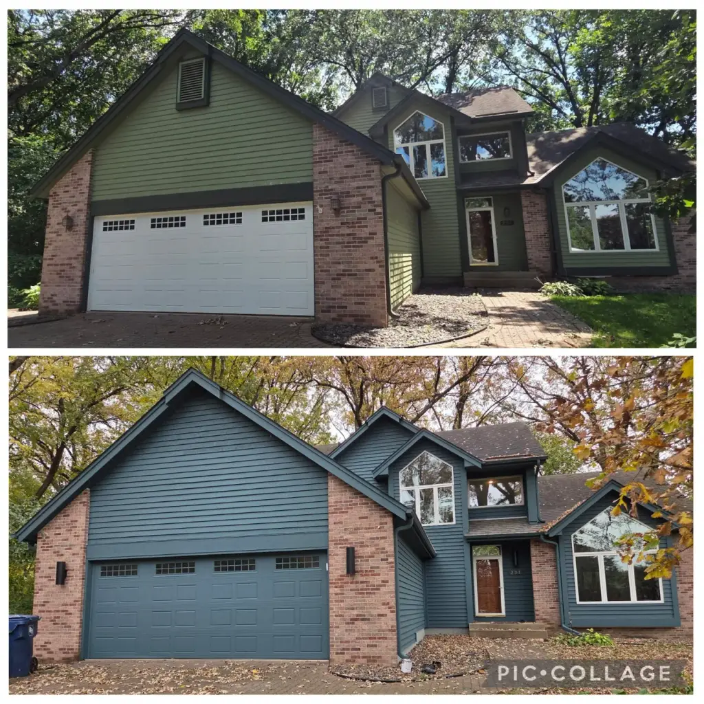 Brick Home Exterior Repaint