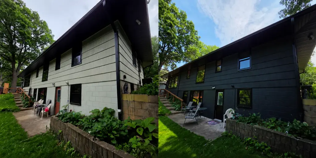 Modern Dark Siding Home Exterior